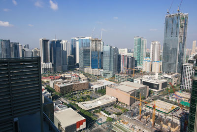 Skyscrapers in city