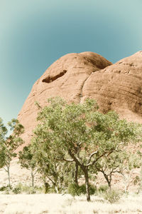 Scenic view of desert against sky