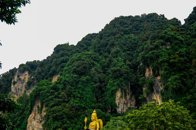 Scenic view of mountains against clear sky