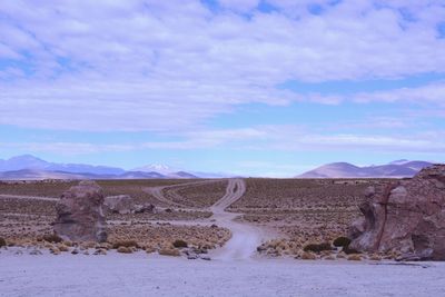 Scenic view of landscape against sky