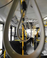 Interior of airplane