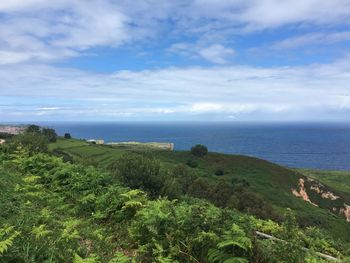 Scenic view of sea against sky
