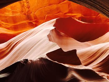 Aerial view of rock formations