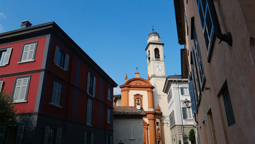 Low angle view of buildings against sky