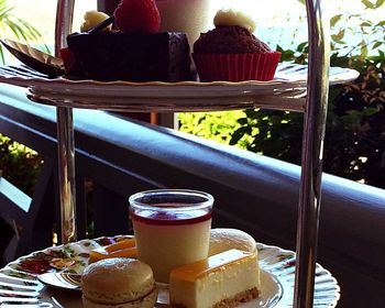 Close-up of food on table