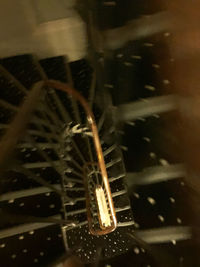 Close-up of illuminated lamp