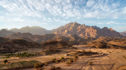 Mountains in the desert in saudi arabia taken in january 2022