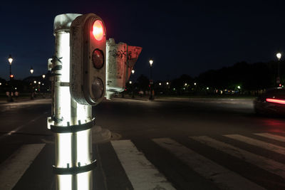 Illuminated city at night