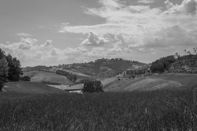 Scenic view of landscape against sky