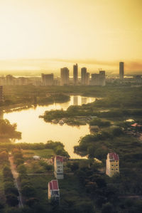 River with buildings in background