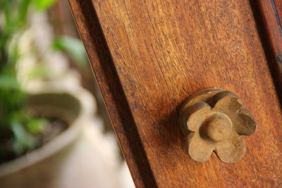 Close-up of old wooden wall