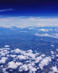 Aerial view of cloudscape