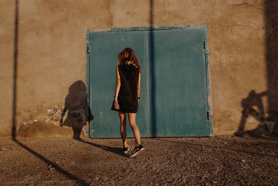 Woman standing outdoors