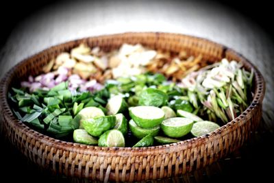 Close-up of vegetables in bowl
