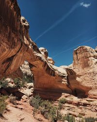 Rock formations against sky