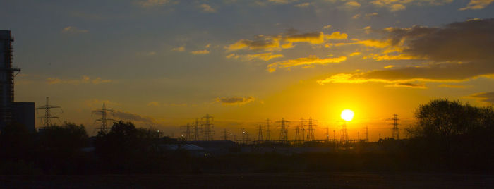 Scenic view of sunset sky