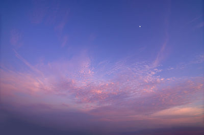 Low angle view of sky at night