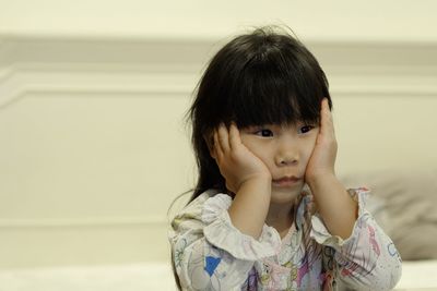 Portrait of cute girl