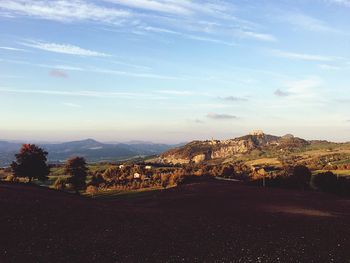 Scenic view of landscape against sky