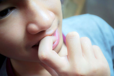 Close-up portrait of boy