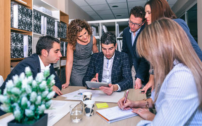 Group of people working in office