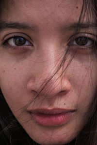 Close-up portrait of woman