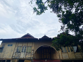 Low angle view of building against sky