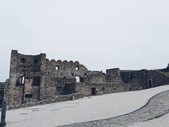 View of built structure against clear sky