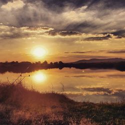 Scenic view of sunset