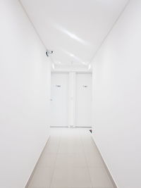 Empty corridor in building