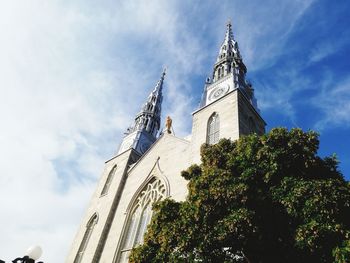 Low angle view of traditional building against sky