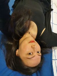 Portrait of girl lying down