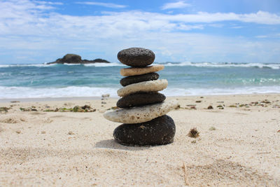 Rocks on beach