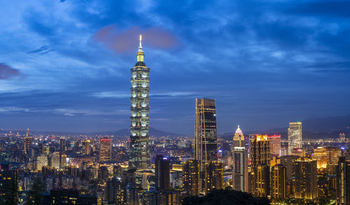 Taipei 101 tower at night, taipei, taiwan