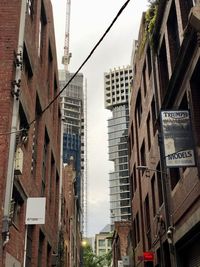 Low angle view of buildings against sky
