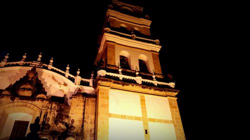 Low angle view of historic building against sky