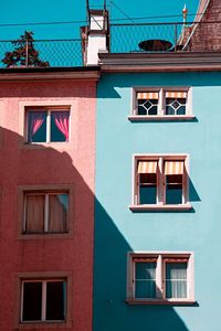 Full frame shot of multi colored building