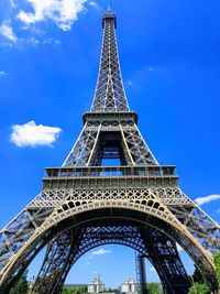 Low angle view of tower against sky