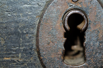 Close-up of old rusty door