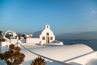 View of church against blue sky