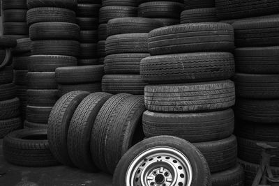 Full frame shot of tires
