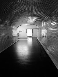 Empty corridor of building