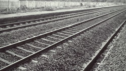 Train on railroad track