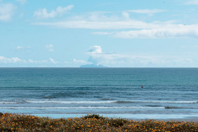 Scenic view of sea against sky