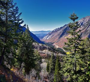 White pine lake trail salt lake valley in little cottonwood canyon, wasatch rocky mountain utah