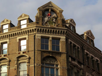 Low angle view of historical building against sky