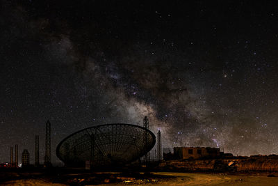 Star field against sky at night