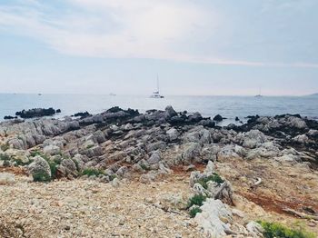 Scenic view of sea against sky