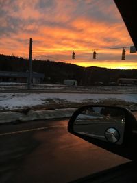 Scenic view of sky at sunset