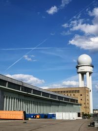 Low angle view of building against sky